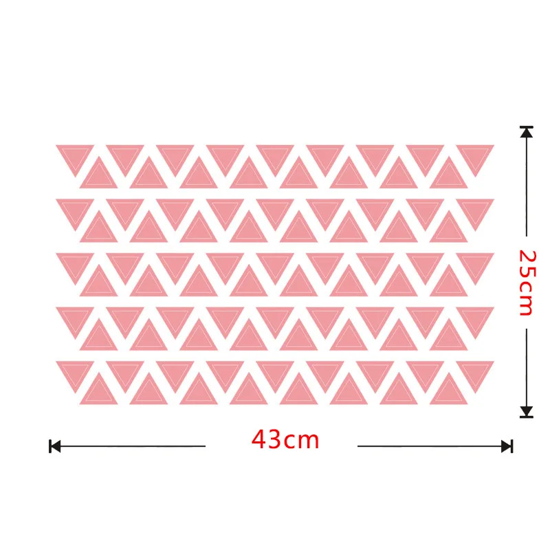 Tofok 170 шт./компл. мультфильм Треугольники Ins стены Стикеры с возможностью креативного самостоятельного выбора между винил Гостиная детская комната декоративная настенная наклейка для детской комнаты наклейка