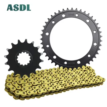 

525 16T 44T 525 16 44 tooth Motorcycle Transmission Chain and Front Rear Sprocket Kit For HONDA CB1000 R/RA CB 1000 2008 - 2016