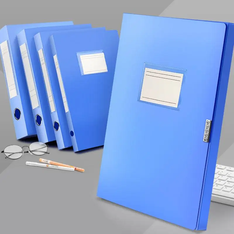 А4 Размер, коробка для файлов, офисные принадлежности, ПП пластик, водонепроницаемый ящик для данных, с маркировкой, папка для хранения файлов, органайзер для дома# BO