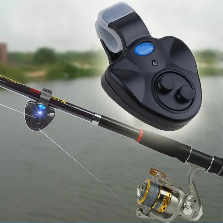 

New Fishing Alarm Electronic Fish Bite Alarm Finder Sound Alert Running LED Clip On Fishing Rod Line Tackle Boxes Fishing Tools