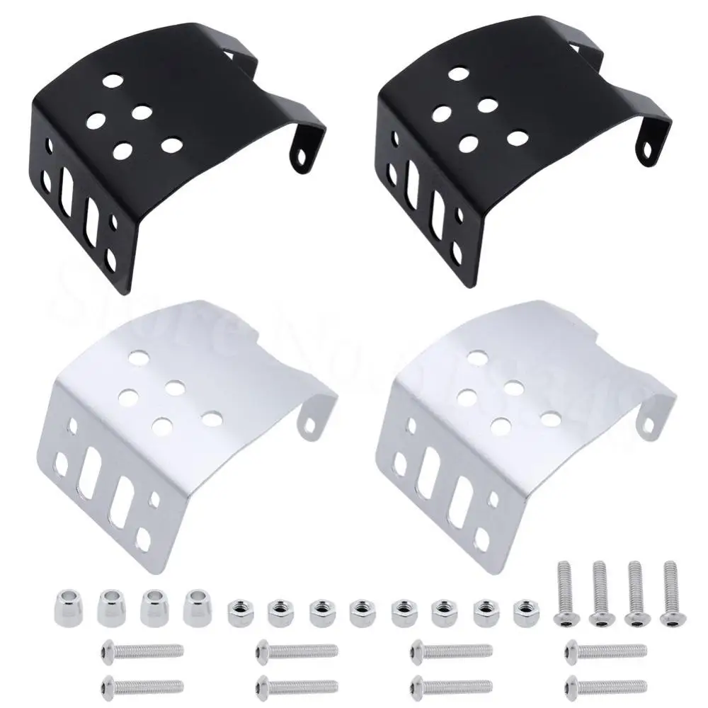 LeadingStar 2pcs/set Stainless Steel Metal Axle Skid Plate Protection Case for Axial SCX10 1/10 RC Crawler Car | Игрушки и хобби