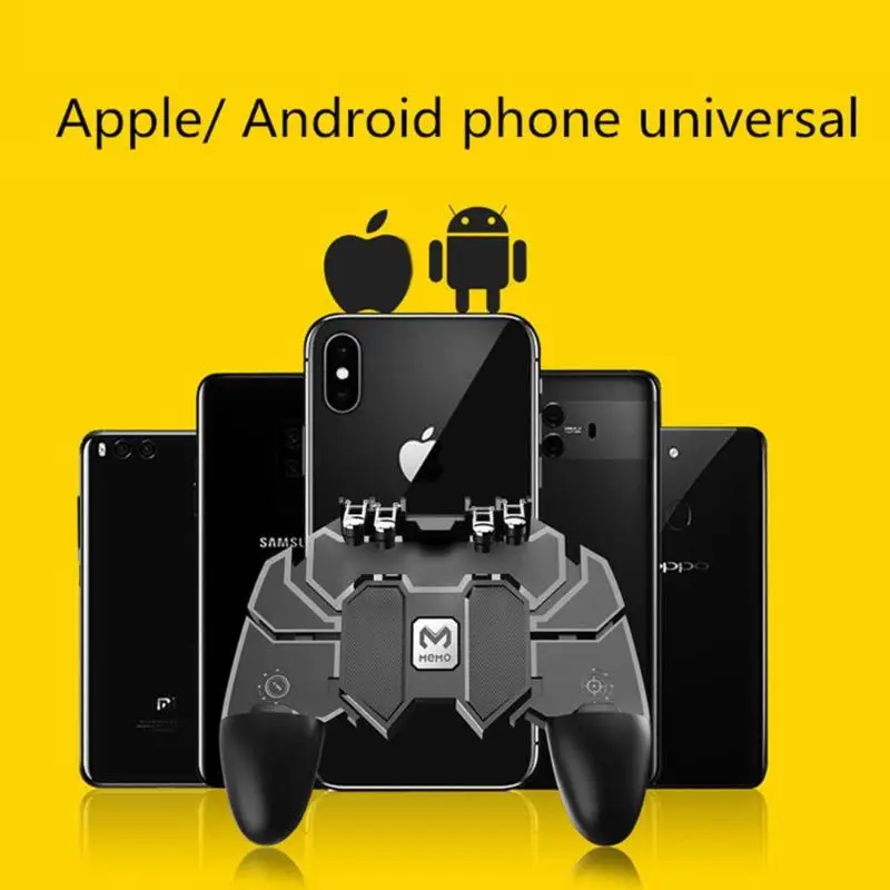 Pubg Mobile Gamepad Pubg Controller Six Finger All-in-One Trigger L1r1 Fire Buttons for iPhone Android IOS
