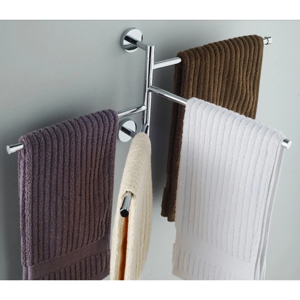 

New Bathroom Houder Shelf Towel Holder Swivel Hanger Stainless Steel Bathroom Supplies New Rotate Towel Rack