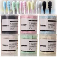 200 шт чистые ватные палочки для чистки ушей косметические ватные палочки с двойной головкой инструменты