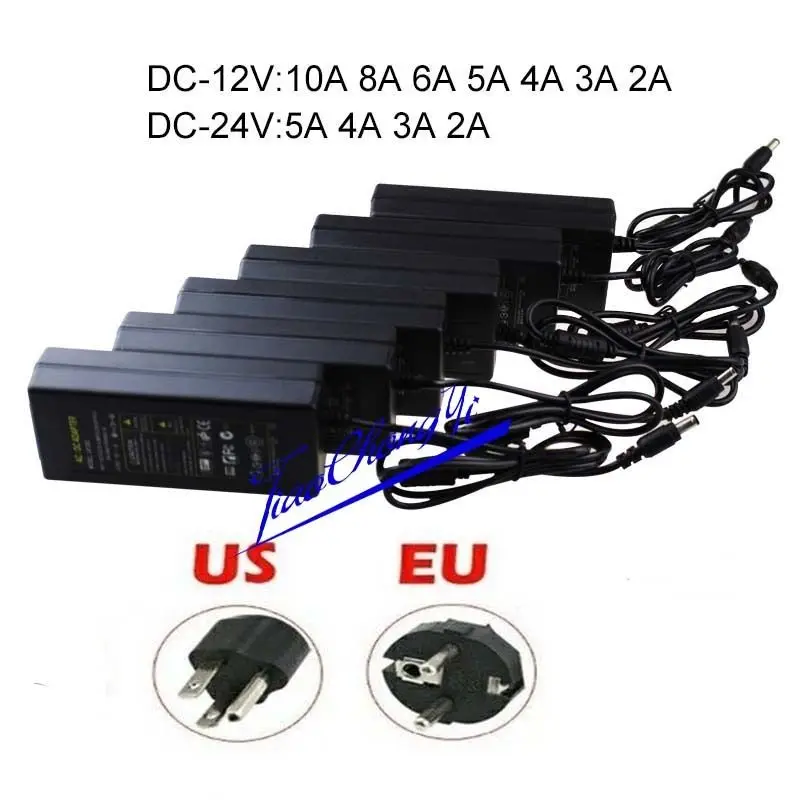AC100-245V к DC 12 V/24 V 2A-10A адаптер питания переключатель драйвера для полосы | Лампы и