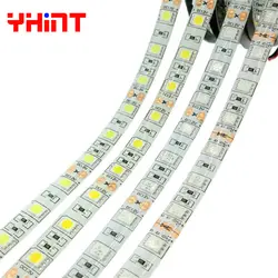 DC12V SMD 5050 60 светодиодный/m 5 m 300 светодиодный/lot белый RGB RGBW 5050 IP65 водонепроницаемый Светодиодные ленты Fiexble свет лента-тесьма со светодиодами