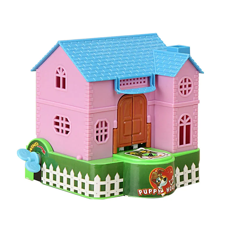 

Creative Piggy Bank Stealing Coins Dogs Puppy House Saving Bank Dollhouse Toys For Children Kids Doll House Toy