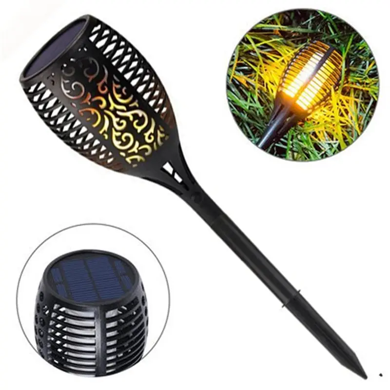 Solar 96 LED Flickering Flame Torche Light Waterproof Outdoor Landscape Decor for Garden Lawn | Освещение