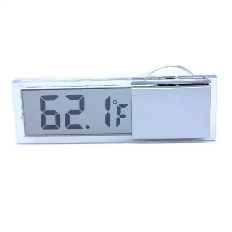 ЖК-дисплей Автомобильный цифровой Оконный термометр на окно по Цельсию по Фаренгейту высокого качества автомобильные цифровые часы 9,5x3,4x2 см