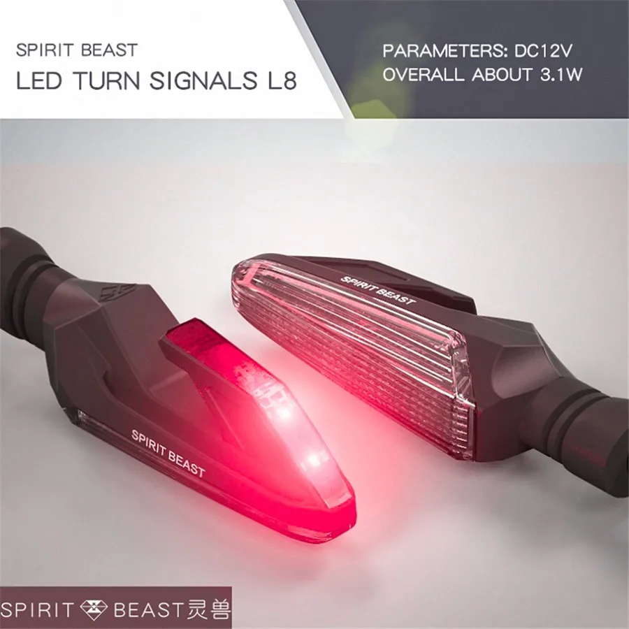 

Motorcycle Save Energy Modified Red Turn Signals Waterproof Turn Lights LED Direction Lamp