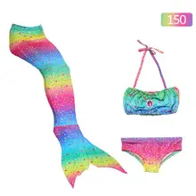 Детский ванный комплект Русалка купальник, хвост русалки костюм Cos подарок может быть загружен с лодыжкой