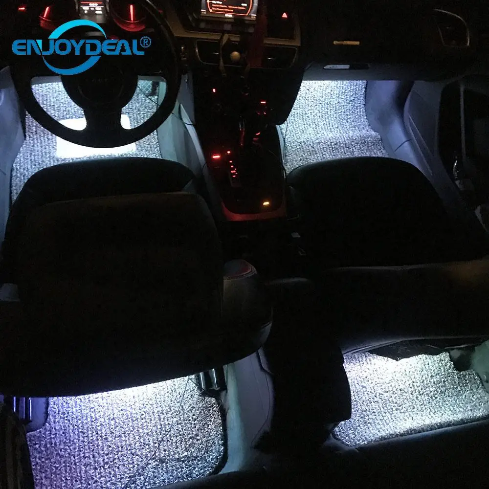 Светодиодная ленсветильник RGB для автомобиля водонепроницаемая LED полоска с