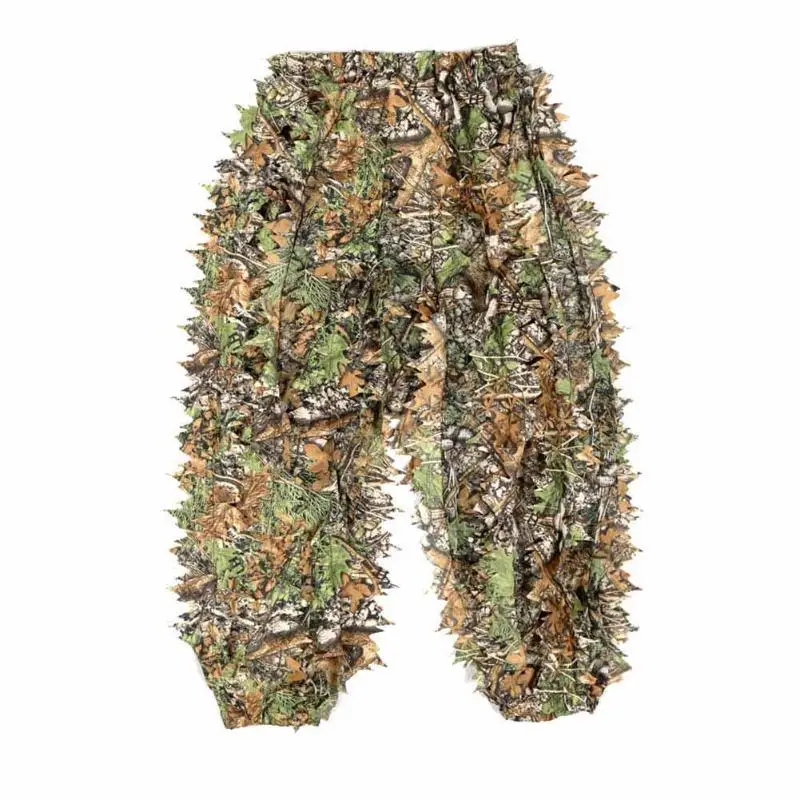 Костюм для улицы прочный лесной снайпер Ghillie костюм комплект плащ военный 3D лист
