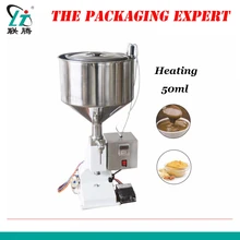 Нагревательный бункер пневматическая машина для наполнения 5-50 косметический контейнер пластиковая бутылка пищевая паста дозирующая арахисовое масло упаковочное оборудование