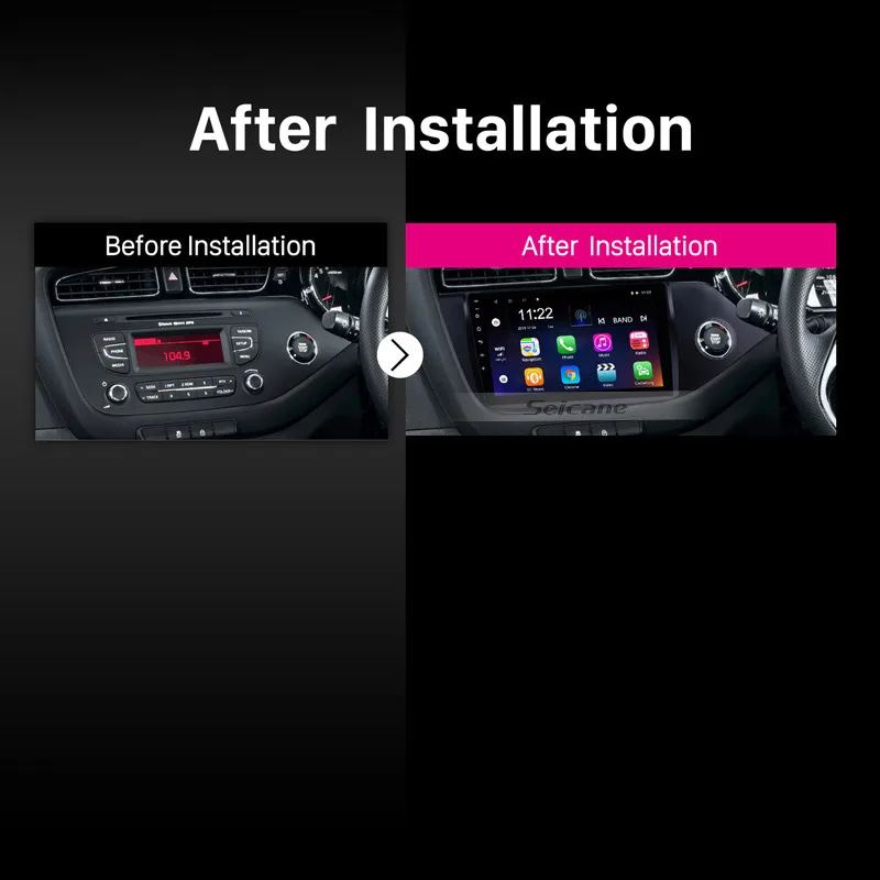 Best Seicane GPS Multimedia Player Android 8.1 9" Car Radio For 2012 2013 2014 Kia Ceed RHD 8-core Support Steering Wheel Control DVR 3