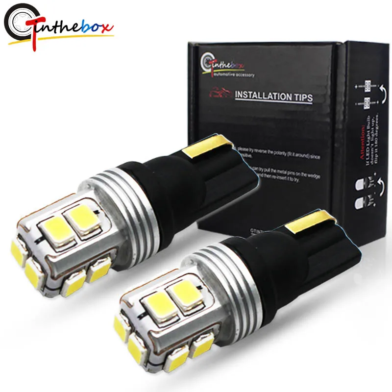 

Car T10 Canbus Error free W5W 168 194 Car motorcycle LED Reading Mirror License Plate Width light 12V-24V white red yellw blue