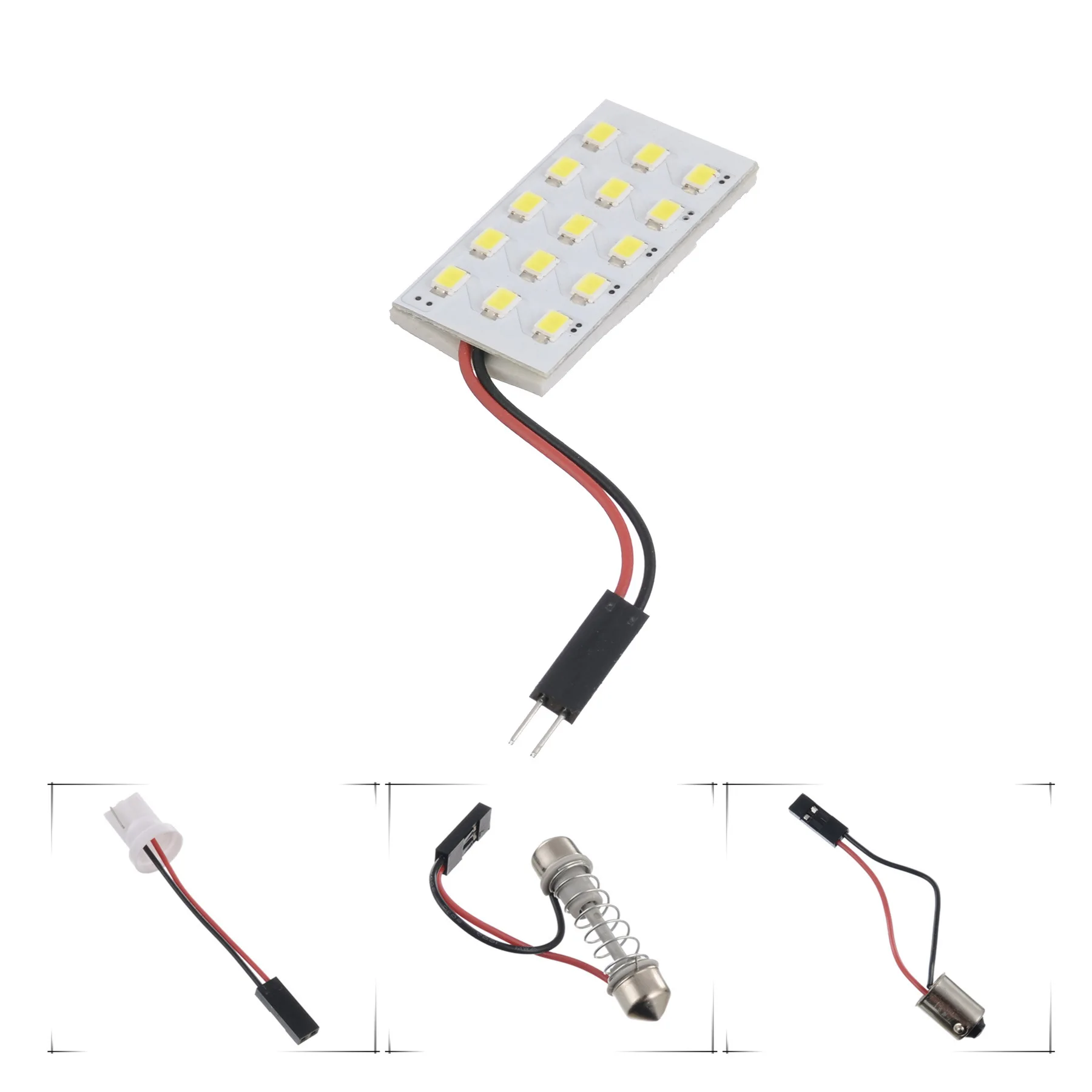1 шт. T10 потолочный плафон 1210 3528 Светодиодный 12 15 18 24 36 48 SMD Панель супербелый