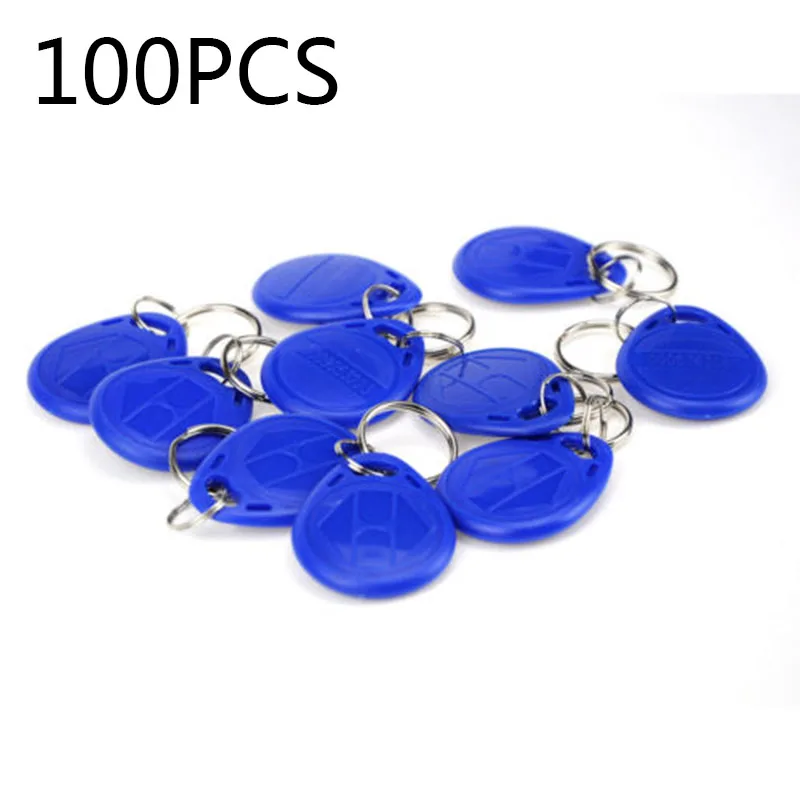 

100xRFID Key125KHz EM4100 ID Proximity Keyfob Chain Door Entry System Ib Pack US