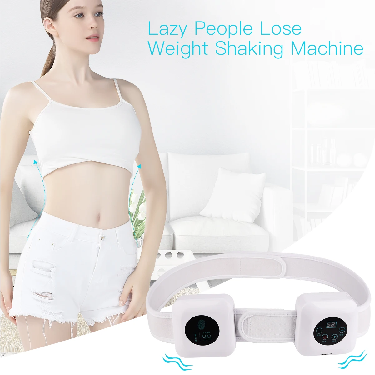 

Electric Waist Slimming Vibrating Belt Belly Burner Belt Weight Loss Body Slimmer Anti Cellulite Arm Belly Shaking Fat Burner 31