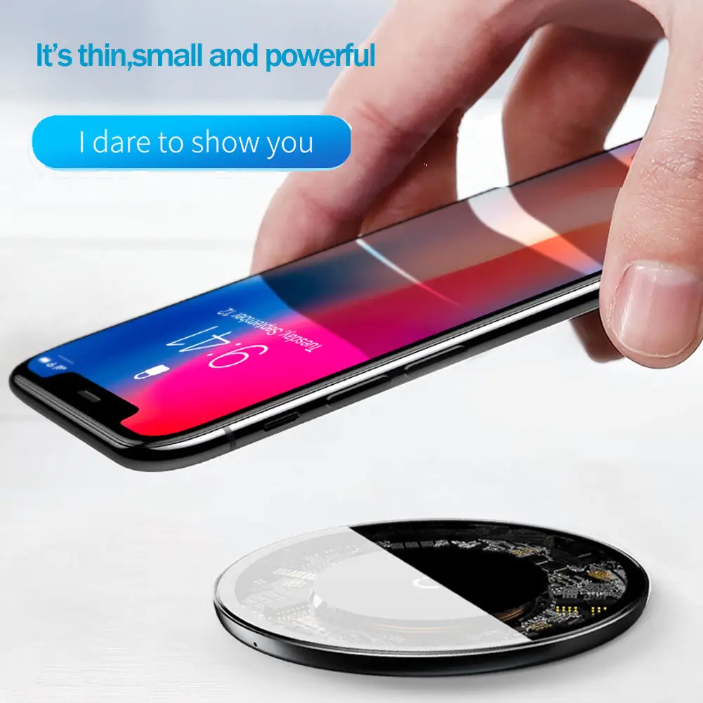 

Newest Baseus BSWC - P21 Digital LED Display Wireless Charging Pad Fast Charger