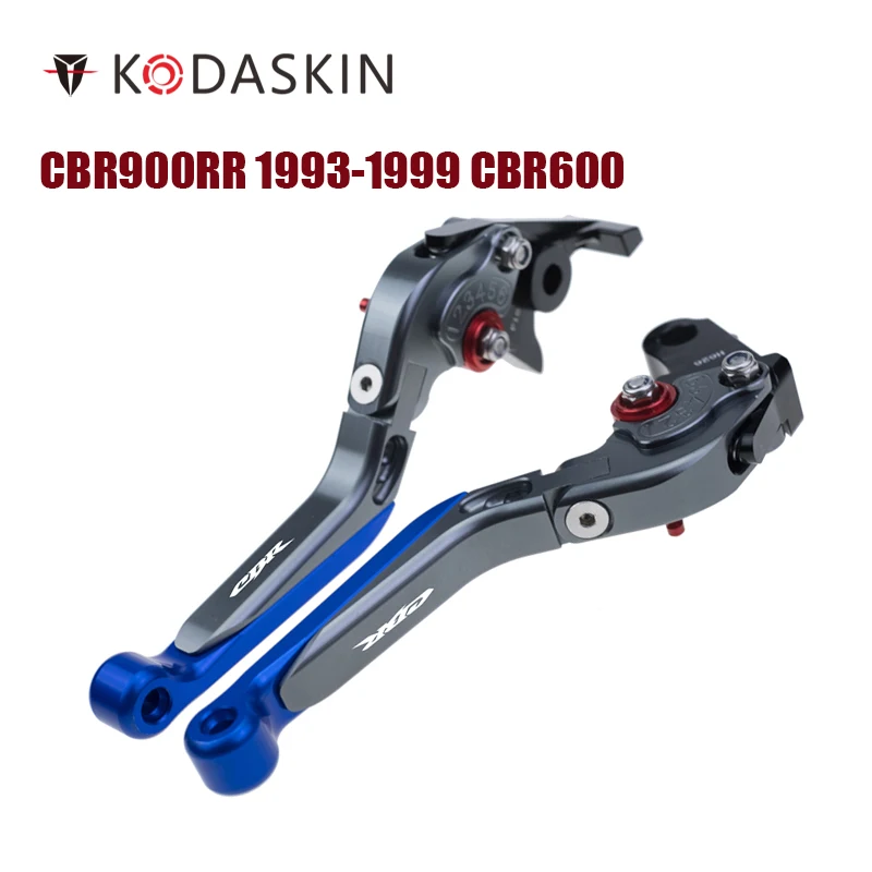 

KODASKIN Folding Extendable Brake Clutch Levers for Honda CBR900RR 1993-1999 CBR600 F2 F3 F4 F4I 1991-2007