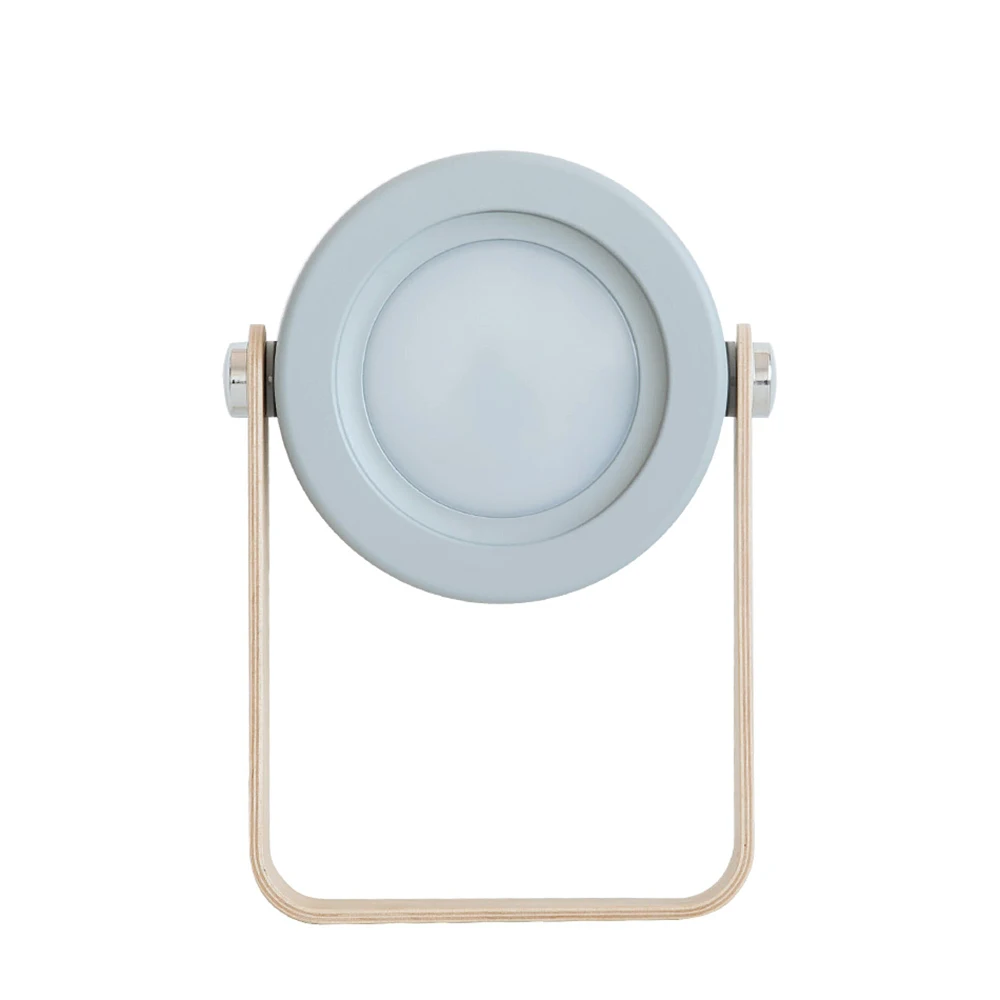

Foldable LED Table Desk Lamp Wooden Handle Portable Lantern Light Touching Switch Dimmable USB Charging Bedroom Night Lamp