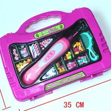 Модные игрушки для девочек красочные игрушки DIY браслет игрушки ювелирные изделия делая Бисер для детей набор образовательных 3D головоломки Perler бусины игрушки