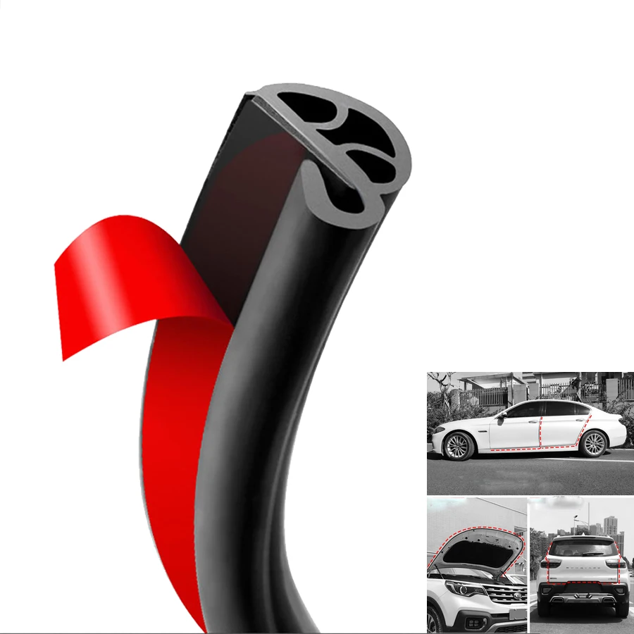 196/" Weatherstrip Moulding Trims Car Door Trunk Edge Protector Rubber Seal 5M