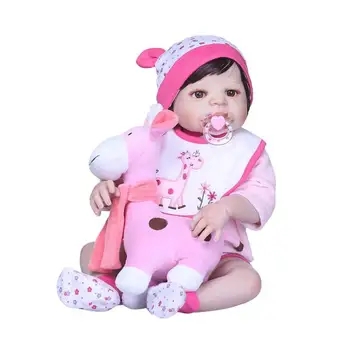 

NPK 3D Simulation Doll Lifelike Realistic Vinyl Reborn Baby Doll Toys Kids Girls Playmate Gifts Photography Prop 56cm/22.05"