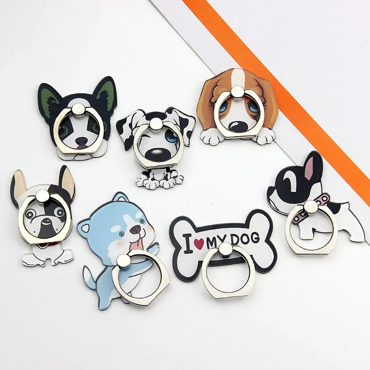 

5PCS/Lot Wholesale Universal Finger Ring Mobile Phone Finger Holder Stand Cute Pet Dog For iPhone 4 5 6 7 8 XR
