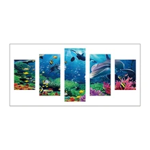 Фото на заказ! Полная дрель DIY 5D алмазная вышивка крестиком комплект домашнего декора морской мир