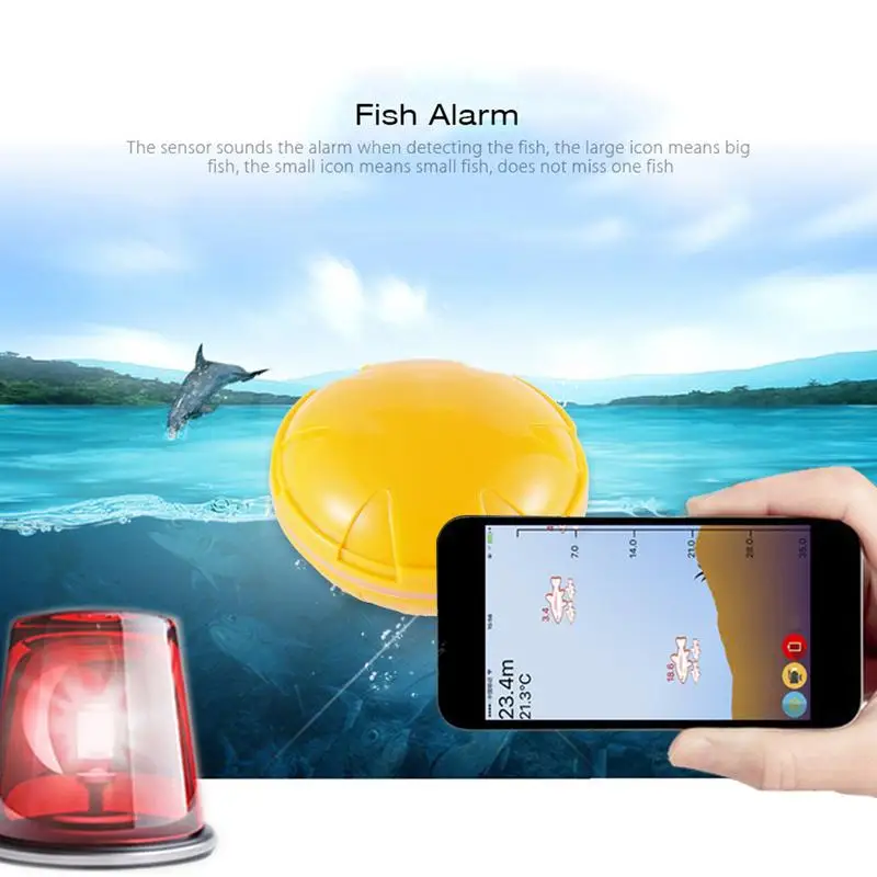 

Wireless Fish Finder Mobile Phone Bluetooth Intelligent Visual HD Sonar Fishing Fish Detector Smart Sonar Fish Finder