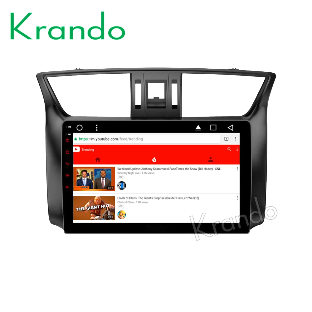 Discount Krando Android 8.1 9" IPS Full touch car Multimedia player for Nissan Sentra 2012+ Bluebird Sylphy 2012+ audio player gps wifi 2