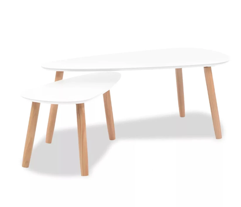  VidaXL Coffee Table Set 2 Pieces Solid Pinewood Brown Coffee Tables Can Be As As Nightstands Plant 