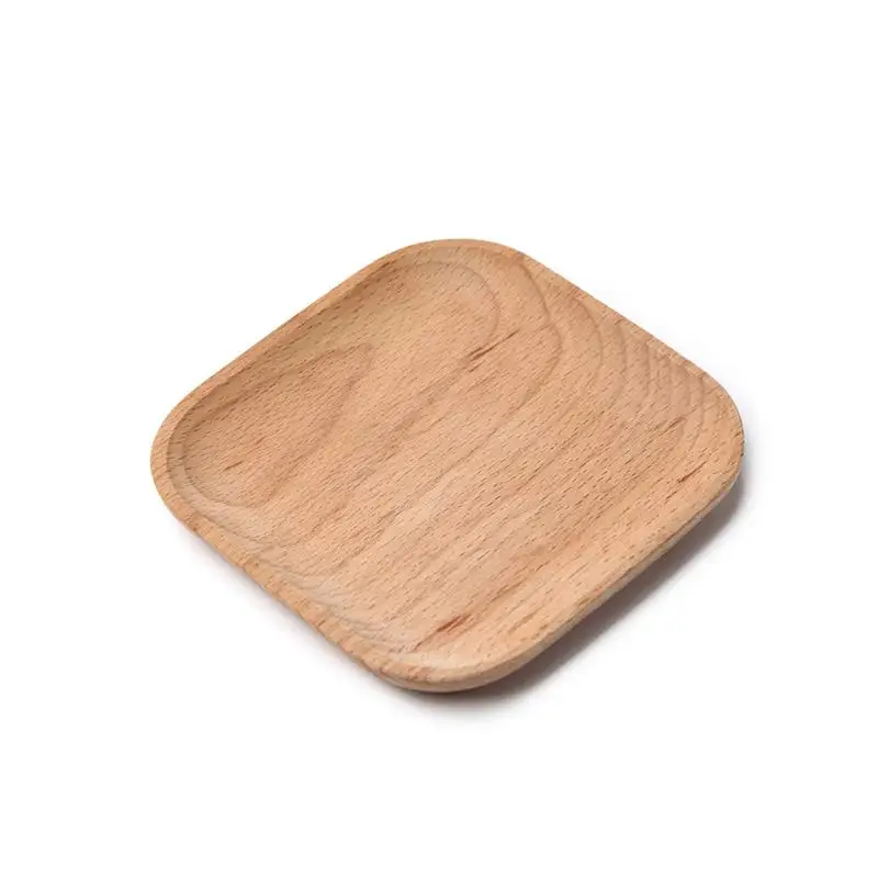 

Beech Serving Plates Heavy Duty Dinnerware Disposable Home Compostable Party Plates - Square