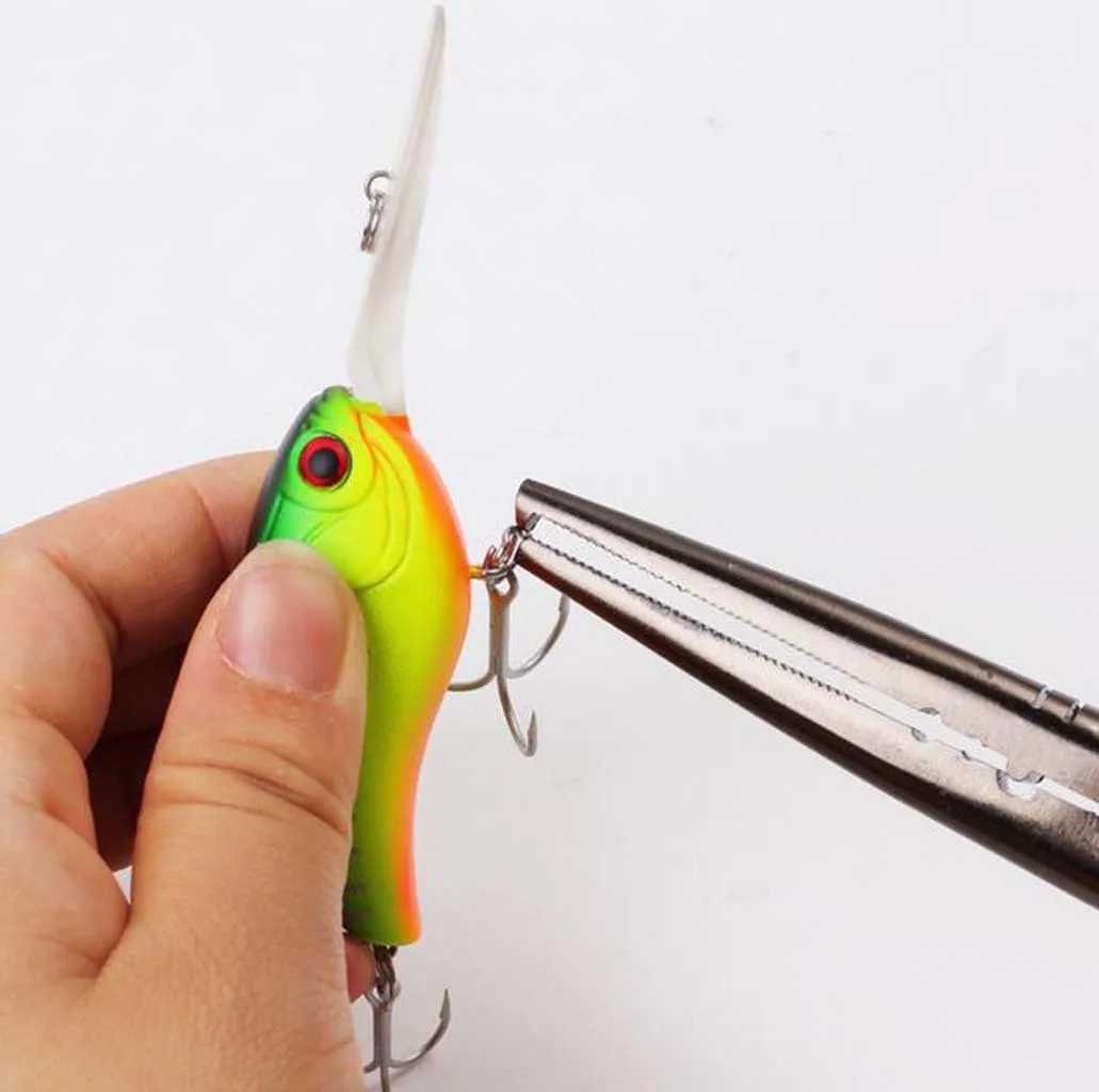 

Stainless Steel Fishing Tackle Split Ring Plier Line Cutter Hook Remover Multi-Tool Repair Tools