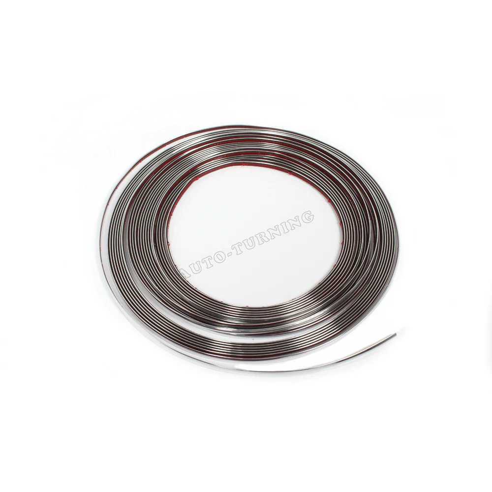 Universal Car Styling PVC Chrome Auto Car Body Kit Side Skirt Window Moulding Decoration Trim Strip Sticker 6mm 8mm 10mm 3M