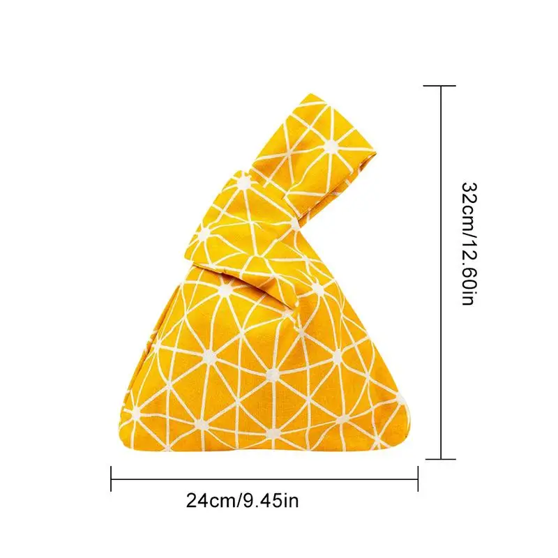 Ручная сумка для телефона и ключа на запястье с узлом в клетку, сумка-кошелек, сумка-мешок, сумка из парусины, корейская мода для женщин, девочек, милые мини-сумки