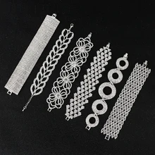 Очаровательные свадебные браслет для женщин с украшением в виде кристаллов Сияющие Стразы широкий пояс Мода браслет принцесс сиять еще ярче стиль ювелирных изделий B3001