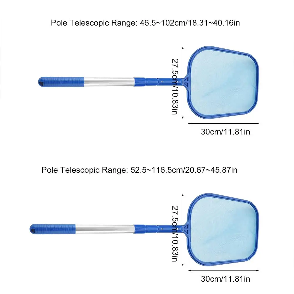 Отделитель листьев для бассейна, сетка с телескопическим полюсом, пруд, ванна, инструмент для чистки, отделитель листьев, сетка с телескопическим полюсом