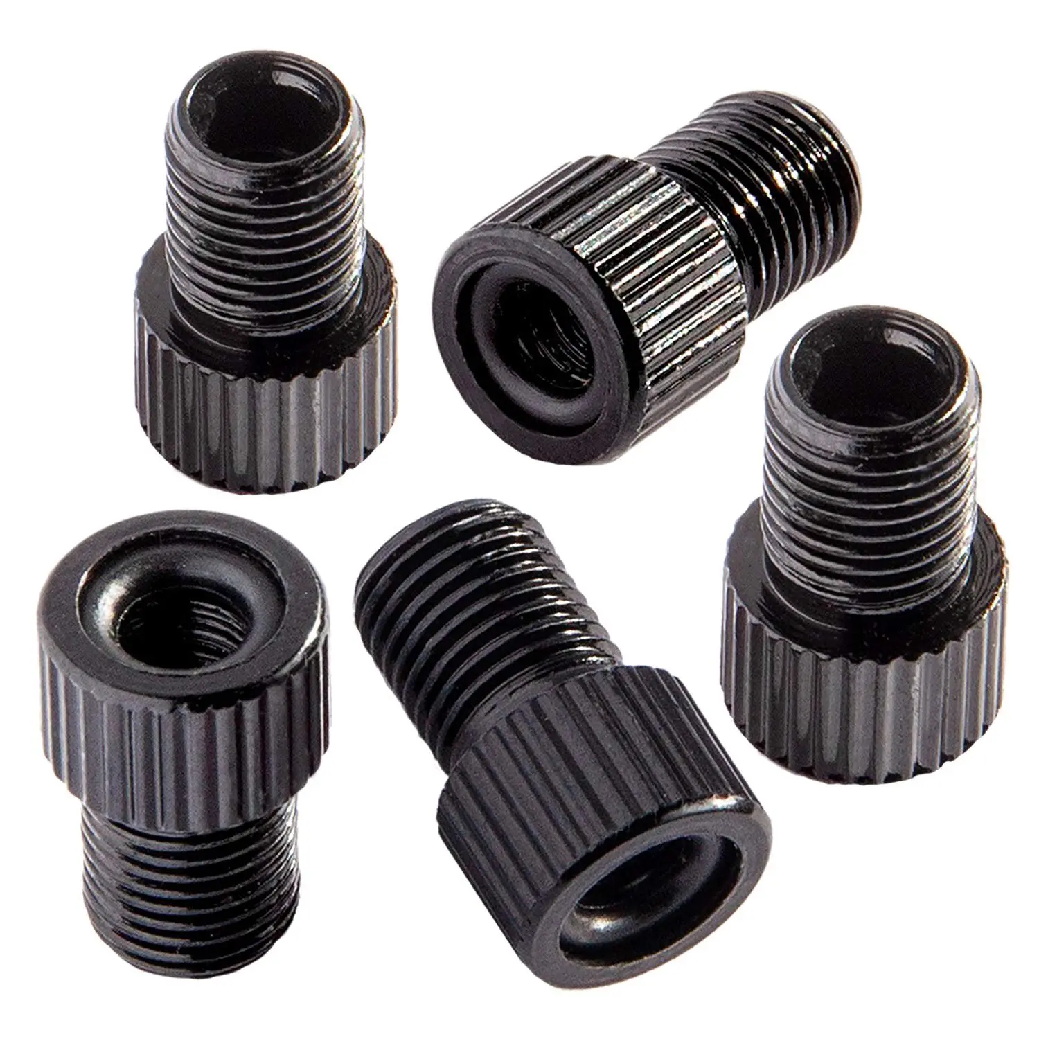 

Pro 5Pcs Aluminum Alloy Bike Valve Adapter Bike Inner Tube Caps Cover Adapter Racing Bicycle Inflate Tire Part