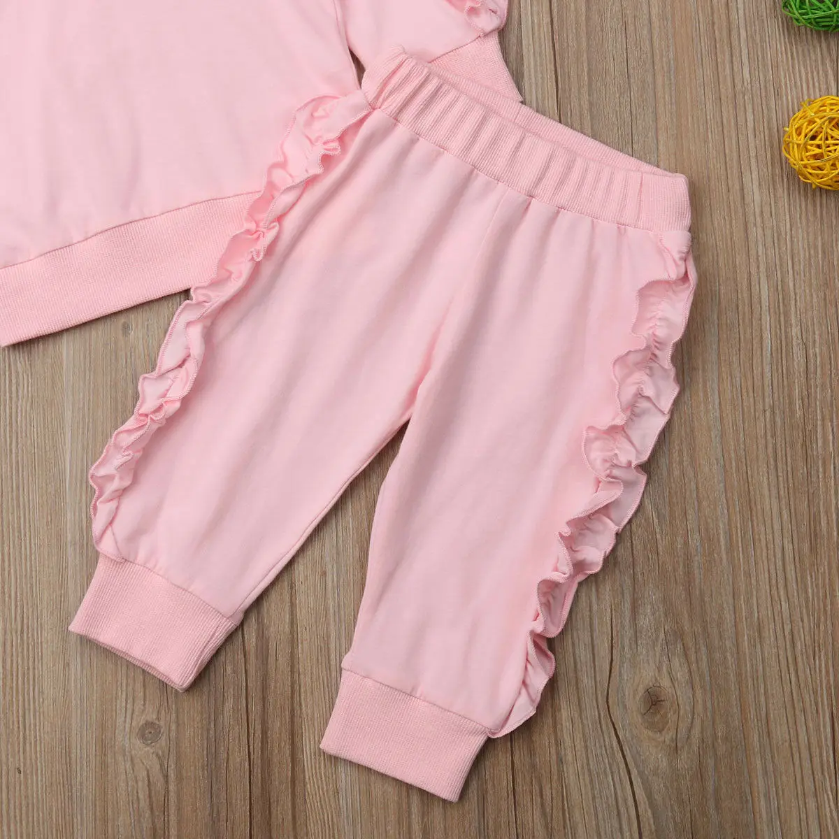 Pudcoco/комплект для маленьких девочек от 0 до 24 месяцев, американский запас, детская зимняя одежда для маленьких девочек, одежда с капюшоном Топы+ штаны с оборками комплект из 2 предметов