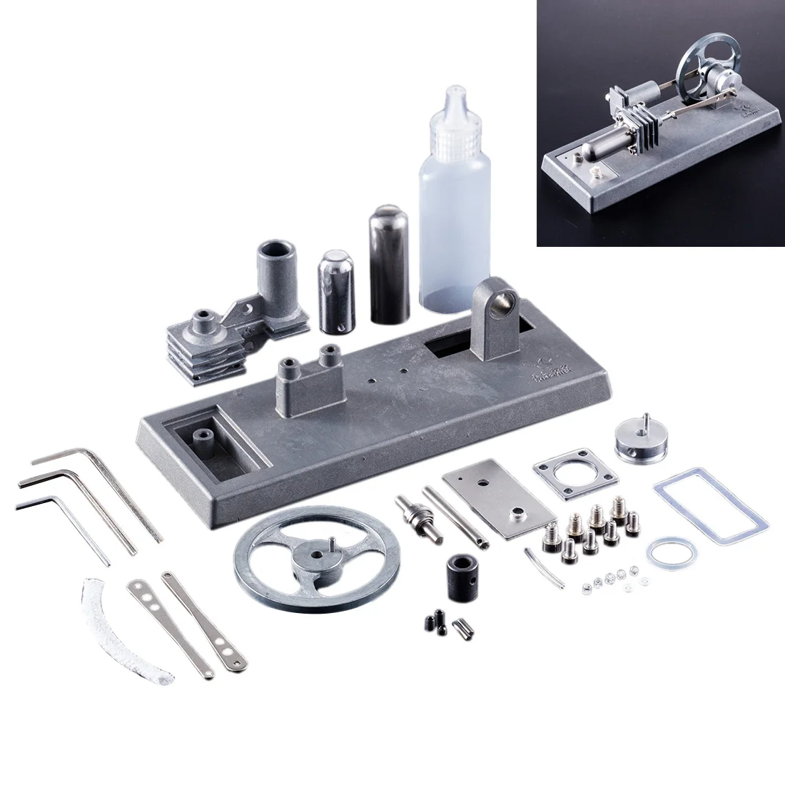 

DIY Completely All-metal Stirling Engine Model Set Science Toy Early Learning Toys For Kids- Bulk