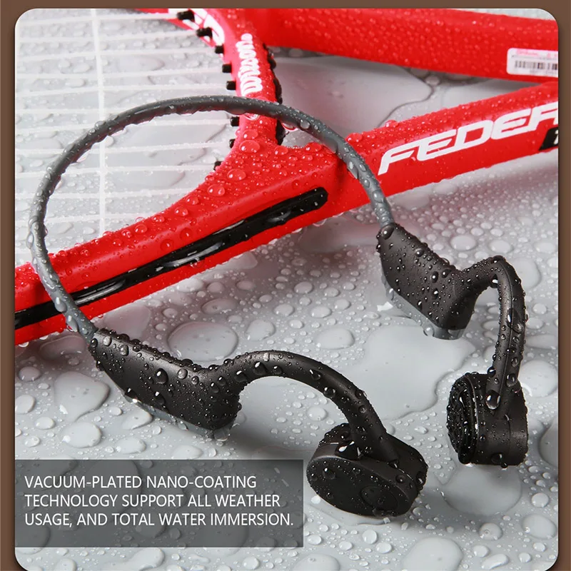 

S.Wear J20 Bluetooth 5.0 Bone Conduction Wireless Earphone Fast Charging IP56 Waterproof Handfree Sport Stereo Headset with Mic