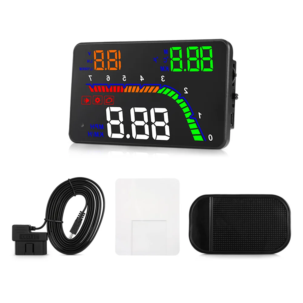 Портативный T100 автомобиль Smart Digital OBD2 HUD Дисплей превышение скорости