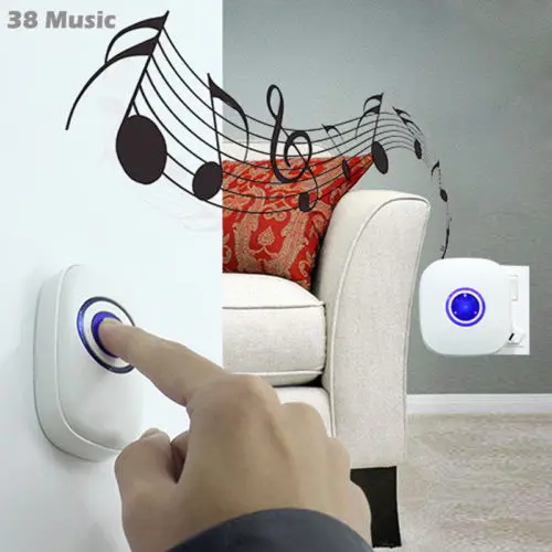 

Wireless Smart DoorBell Waterproof Digital Door Bell Home Security System Two Way Audio APP Visitor Record