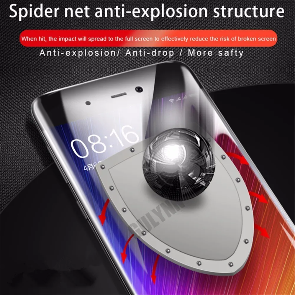 Защитная пленка 9D для экрана Xiaomi Mi 9 9SE Mix 3 2s усиленная Гидрогелевая Redmi 7 5A 5 Note Pro