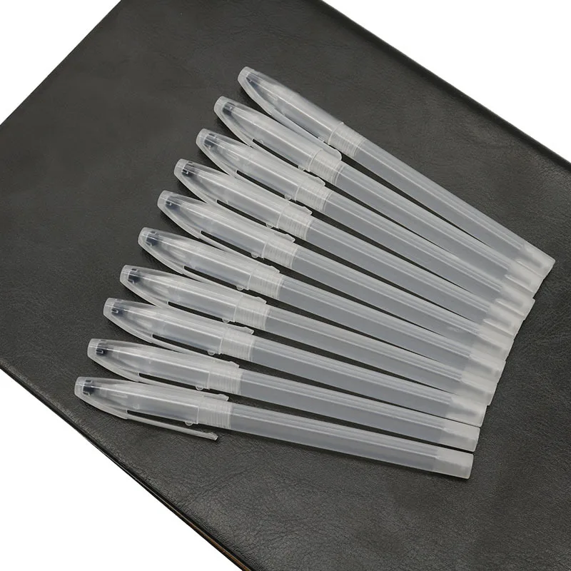 

10PCS Transparent Gel Pen Case Ballpoint Pilot Pen Handle Shell Cover Simple Style Pen School Stationery Office Supplies 040201