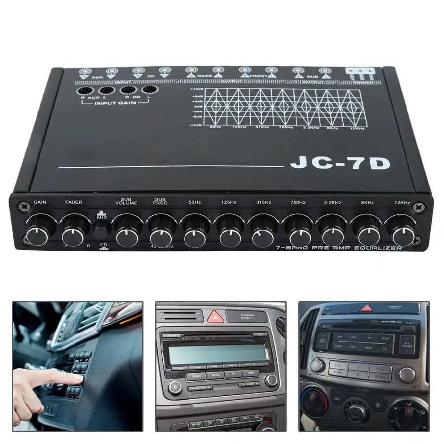 /Égaliseur audio 7 segments de voiture