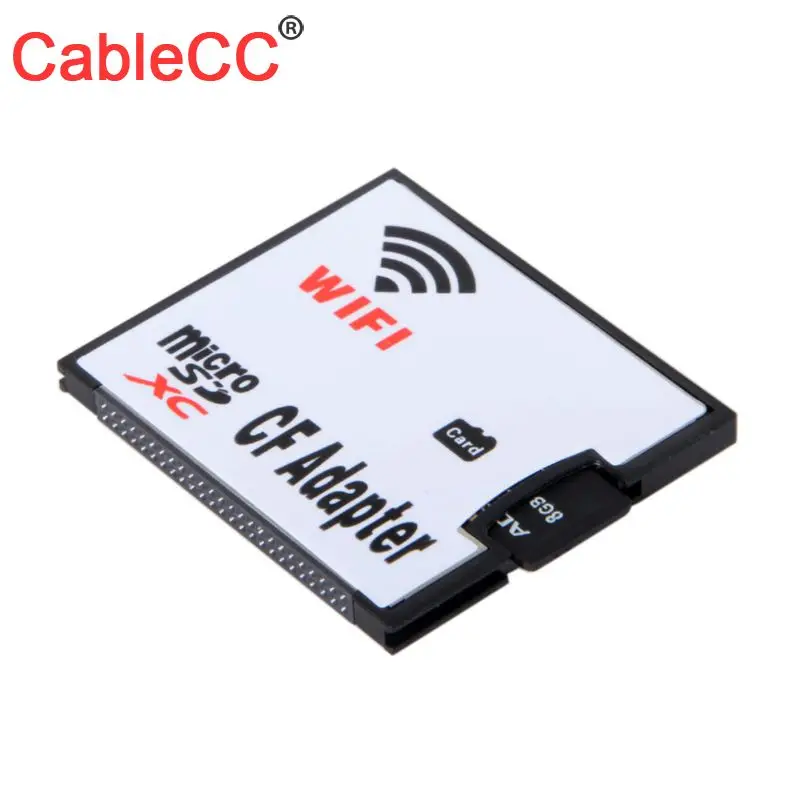 WIFI Adapter Memory Card TF Micro SD to CF Compact Flash Card Kit for Digital Camera 